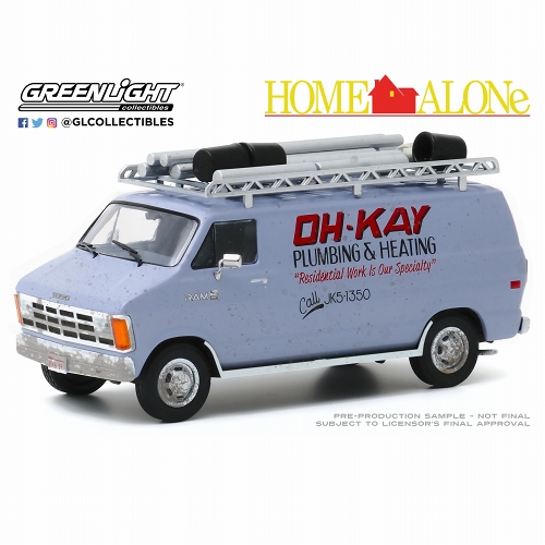 ホーム・アローン/ 1986 ダッジ ラムバン Oh-Kay Plumbing & Heating 1/43 86560
