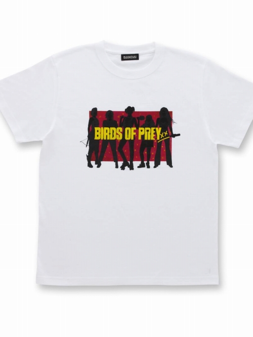 ハーレイ・クインの華麗なる覚醒 BIRDS OF PREY/ シルエット ロゴ Tシャツ ホワイト/レッド サイズM 2533929