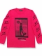 ハーレイ・クインの華麗なる覚醒 BIRDS OF PREY/ シルエット ロング Tシャツ ピンク サイズS 2534180