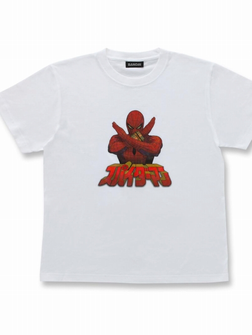 スパイダーマン 東映TVシリーズ/ スパイダーマン Tシャツ ホワイト サイズS 2538126