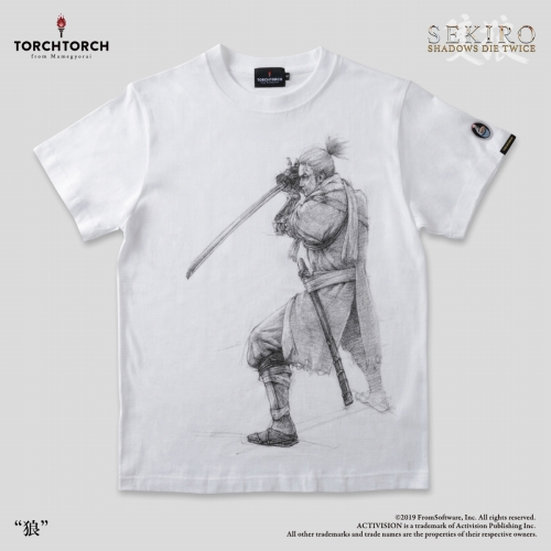 SEKIRO: SHADOWS DIE TWICE × TORCH TORCH/ Tシャツコレクション: 狼 白 Sサイズ