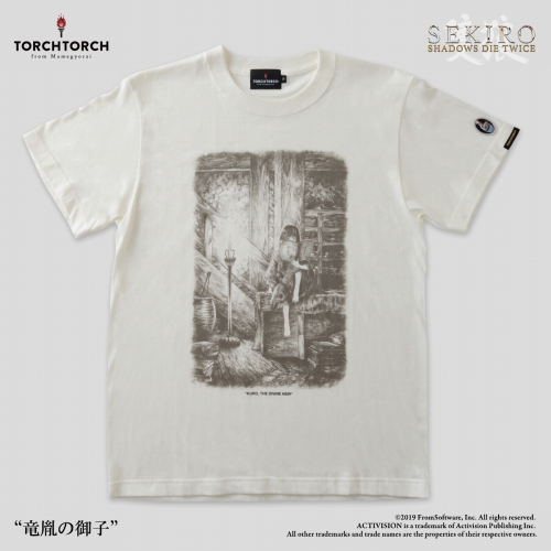 SEKIRO: SHADOWS DIE TWICE × TORCH TORCH/ Tシャツコレクション: 竜胤の御子 生成 Sサイズ - イメージ画像