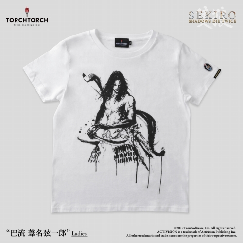 SEKIRO: SHADOWS DIE TWICE × TORCH TORCH/ Tシャツコレクション: 巴流 葦名弦一郎 白 レディース Lサイズ