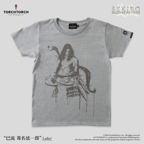 SEKIRO: SHADOWS DIE TWICE × TORCH TORCH/ Tシャツコレクション: 巴流 葦名弦一郎 杢灰 レディース Mサイズ