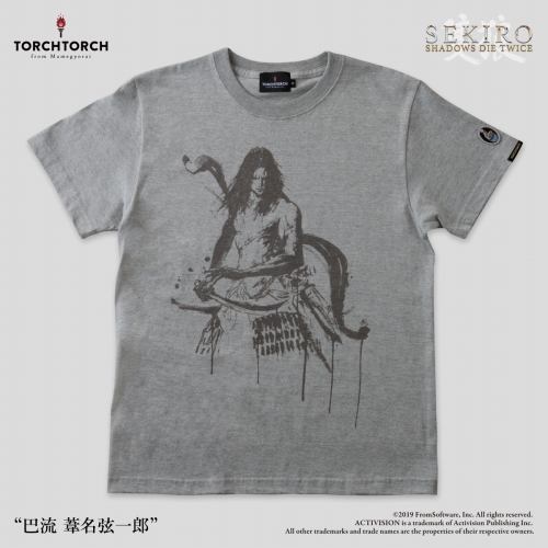 SEKIRO: SHADOWS DIE TWICE × TORCH TORCH/ Tシャツコレクション: 巴流 葦名弦一郎 杢灰 Sサイズ