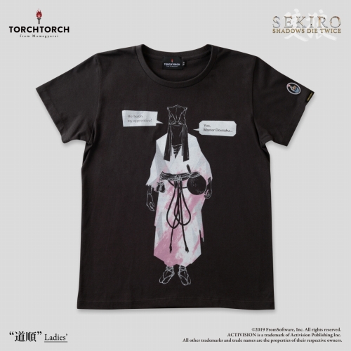SEKIRO: SHADOWS DIE TWICE × TORCH TORCH/ Tシャツコレクション: 道順 墨 レディース Mサイズ - イメージ画像
