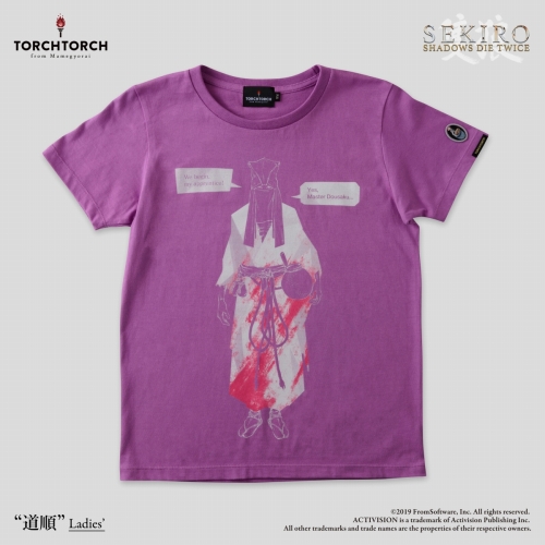 SEKIRO: SHADOWS DIE TWICE × TORCH TORCH/ Tシャツコレクション: 道順 藤紫 レディース Mサイズ