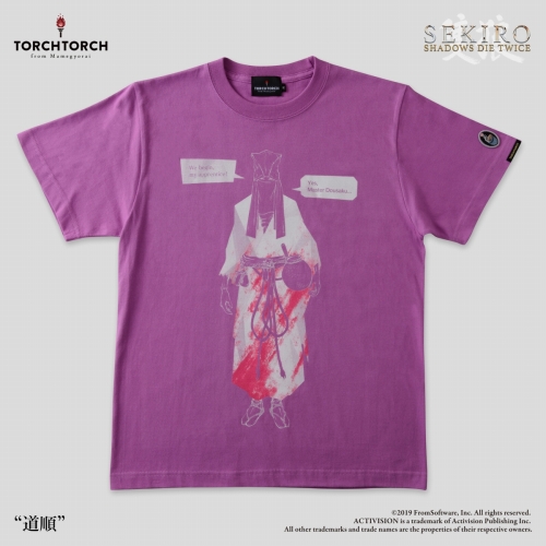 SEKIRO: SHADOWS DIE TWICE × TORCH TORCH/ Tシャツコレクション: 道順 藤紫 Sサイズ