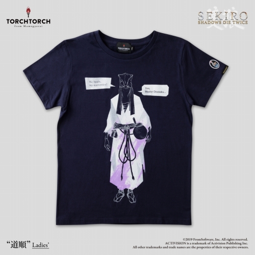 SEKIRO: SHADOWS DIE TWICE × TORCH TORCH/ Tシャツコレクション: 道順 濃紺 レディース Lサイズ - イメージ画像
