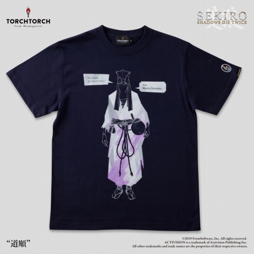 SEKIRO: SHADOWS DIE TWICE × TORCH TORCH/ Tシャツコレクション: 道順 濃紺 XXLサイズ