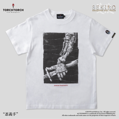 SEKIRO: SHADOWS DIE TWICE × TORCH TORCH/ Tシャツコレクション: 忍義手 白 XXLサイズ
