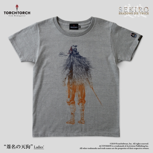 SEKIRO: SHADOWS DIE TWICE × TORCH TORCH/ Tシャツコレクション: 葦名の天狗 杢灰 レディース Mサイズ