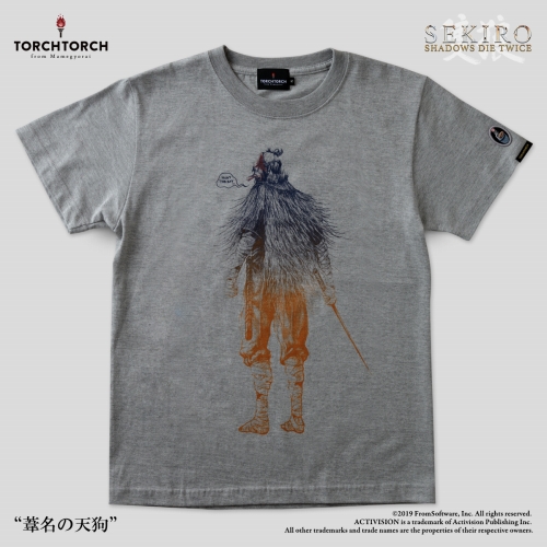 SEKIRO: SHADOWS DIE TWICE × TORCH TORCH/ Tシャツコレクション: 葦名の天狗 杢灰 Sサイズ