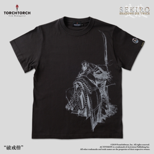 SEKIRO: SHADOWS DIE TWICE × TORCH TORCH/ Tシャツコレクション: 破戒僧 墨 Sサイズ