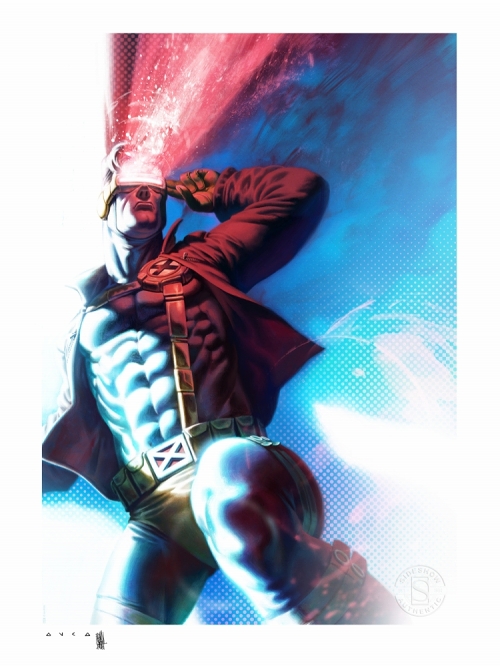 マーベルコミック X Men サイクロプス アートプリント マーベル サイドショー 映画 アメコミ ゲーム フィギュア グッズ Tシャツ通販