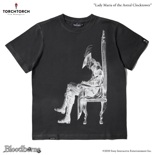 Bloodborne × TORCH TORCH/ Tシャツコレクション: 時計塔のマリア インクブラック Sサイズ
