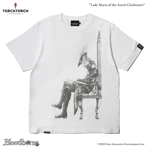 Bloodborne × TORCH TORCH/ Tシャツコレクション: 時計塔のマリア ホワイト Mサイズ