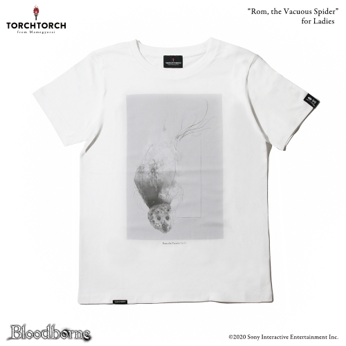 Bloodborne × TORCH TORCH/ Tシャツコレクション: 白痴の蜘蛛、ロマ ホワイト レディース Mサイズ