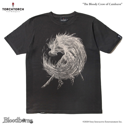 Bloodborne × TORCH TORCH/ Tシャツコレクション: カインの流血鴉 インクブラック Sサイズ