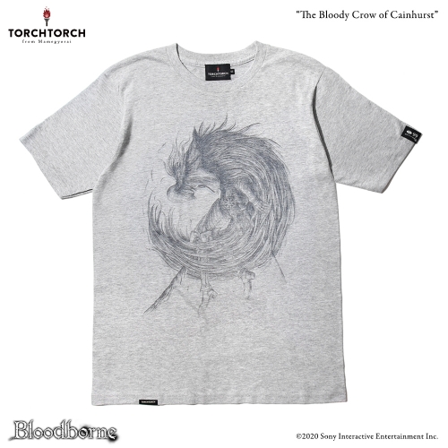Bloodborne × TORCH TORCH/ Tシャツコレクション: カインの流血鴉 ヘザーグレー Sサイズ