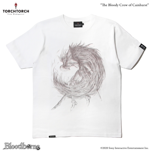 Bloodborne × TORCH TORCH/ Tシャツコレクション: カインの流血鴉 ホワイト Sサイズ