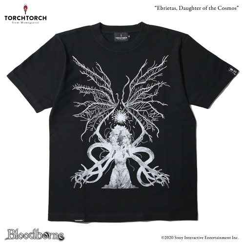 Bloodborne × TORCH TORCH/ Tシャツコレクション: 星の娘、エーブリエタース ブラック XLサイズ