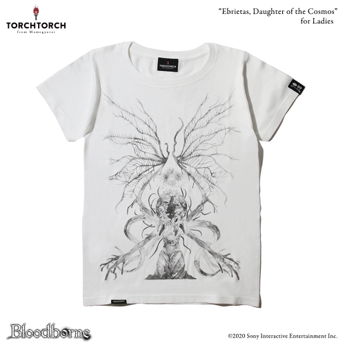 Bloodborne × TORCH TORCH/ Tシャツコレクション: 星の娘、エーブリエタース ホワイト レディース Lサイズ