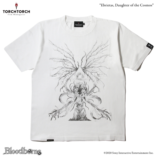 Bloodborne × TORCH TORCH/ Tシャツコレクション: 星の娘、エーブリエタース ホワイト XLサイズ