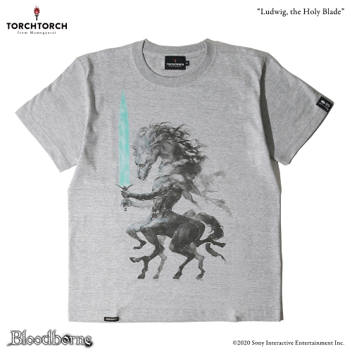 Bloodborne × TORCH TORCH/ Tシャツコレクション: 聖剣のルドウイーク ヘザーグレー Mサイズ