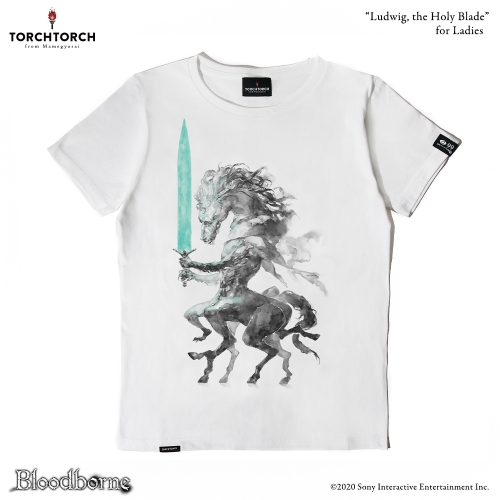 Bloodborne × TORCH TORCH/ Tシャツコレクション: 聖剣のルドウイーク ホワイト レディース Lサイズ