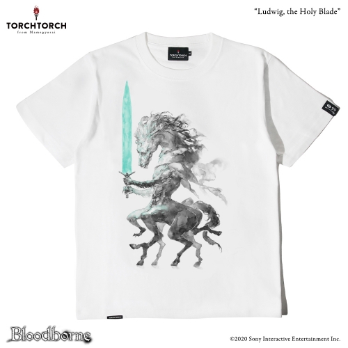 Bloodborne × TORCH TORCH/ Tシャツコレクション: 聖剣のルドウイーク ホワイト Lサイズ