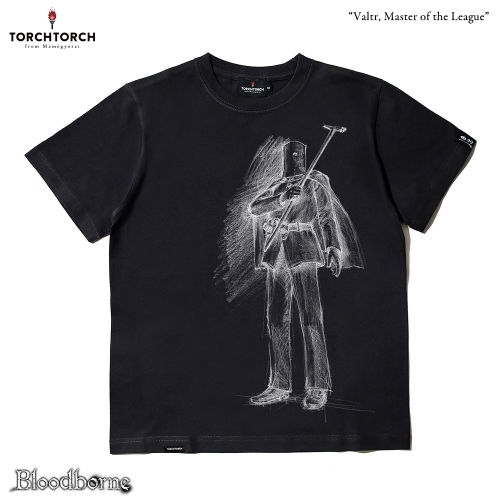 Bloodborne × TORCH TORCH/ Tシャツコレクション: 連盟の長、ヴァルトール インクブラック Sサイズ