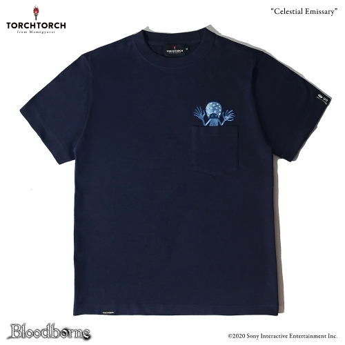 Bloodborne × TORCH TORCH/ Tシャツコレクション: 星界からの使者 ネイビー XLサイズ