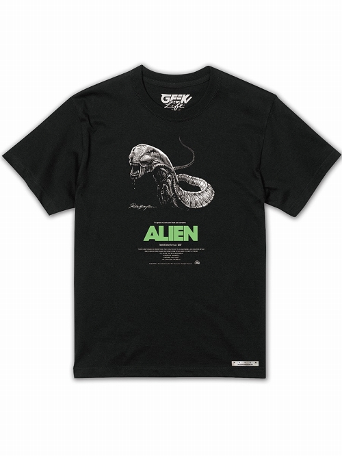 ALIEN artwork by Rockin' Jelly Bean/ エイリアン チェストバスター Tシャツ ブラック サイズS
