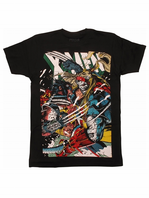 X-MEN/ ウルヴァリン vs オメガレッド by ジム・リー Tシャツ サイズS - イメージ画像