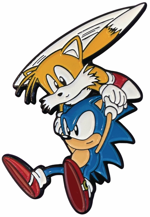 SONIC THE HEDGEHOG SONIC AND TAILS FLYING PIN / JAN212584