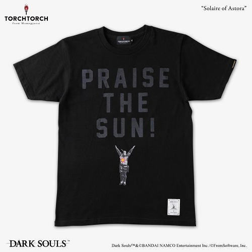 ダークソウル × TORCH TORCH/ Tシャツコレクション アンコール: 太陽の戦士ソラール ブラック Sサイズ