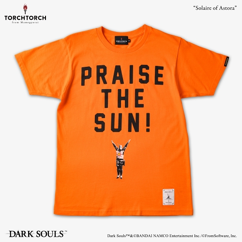 ダークソウル × TORCH TORCH/ Tシャツコレクション アンコール: 太陽の戦士ソラール オレンジ Mサイズ