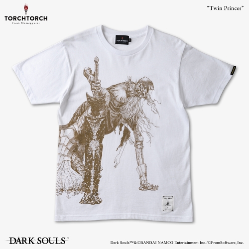 ダークソウル × TORCH TORCH/ Tシャツコレクション アンコール: 双王子ローリアンとロスリック ホワイト XXLサイズ