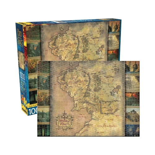 AQUARIUS LORD OF THE RINGS MAP 100PC PUZZLE / MAR212539