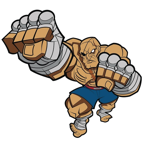 STREET FIGHTER SAGAT ACTION PIN BY TRACY TUBERA / APR213089
