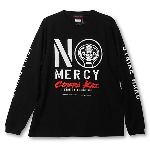 コブラ会 Cobra Kai/ NO MERCY ロングスリーブTシャツ ブラック Sサイズ