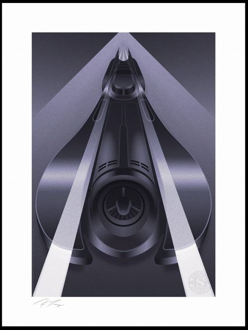 バットマン 1989 ティム・バートン/ バットモービル by ファブレッドクリエイティブ アートプリント