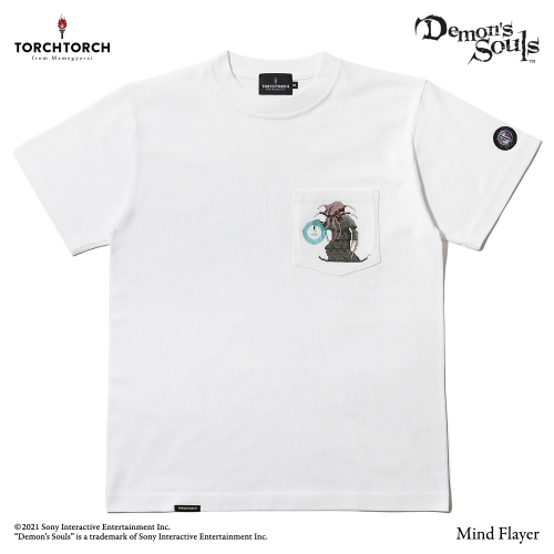 Demon's Souls × TORCH TORCH/ Tシャツコレクション: 塔のラトリアの蛸獄吏 ホワイト Lサイズ
