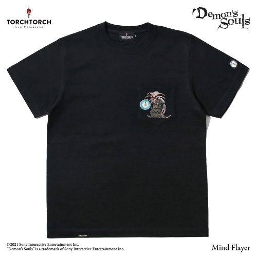 Demon's Souls × TORCH TORCH/ Tシャツコレクション: 塔のラトリアの蛸獄吏 ブラック Sサイズ