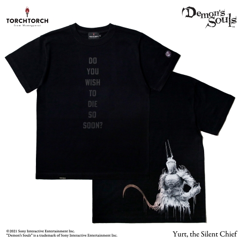 Demon's Souls × TORCH TORCH/ Tシャツコレクション: 沈黙の長ユルト ブラック Lサイズ