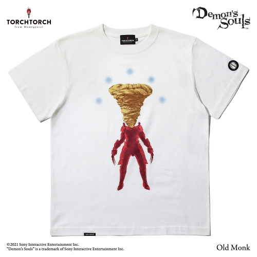 Demon's Souls × TORCH TORCH/ Tシャツコレクション: 黄衣の翁 バニラホワイト XXLサイズ