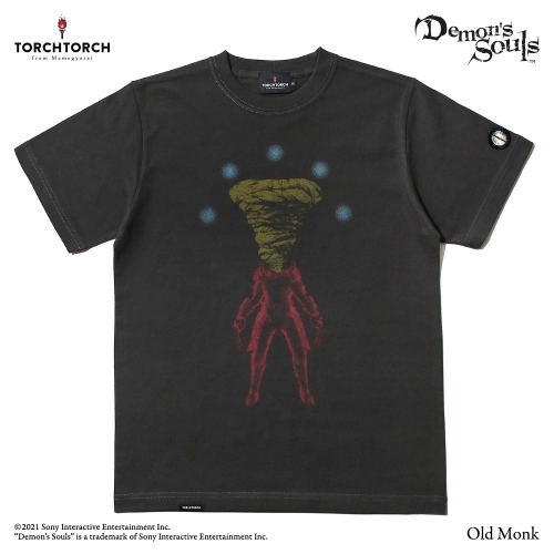 Demon's Souls × TORCH TORCH/ Tシャツコレクション: 黄衣の翁 インクブラック Sサイズ