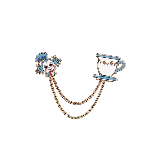 LITTLE SHOP OF PINS LABYRINTH WORM & TEACUP PIN SET W/CHAIN / SEP212920