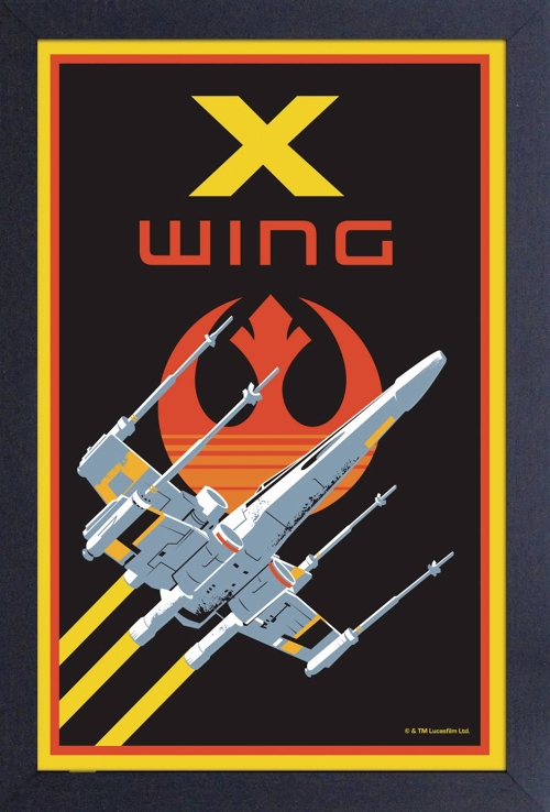STAR WARS X-WING DESIGNER 11X17 FRAMED PRINT / OCT212829